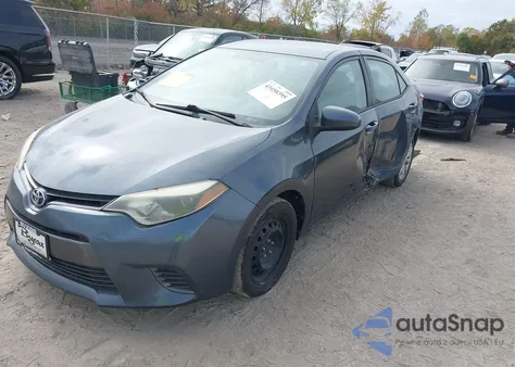 2015 Toyota Corolla Le из США, поврежденный, VIN 2T1BURHE5FC372966